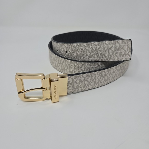 Michael Kors Accessories - MICHAEL KORS Woman's signature MK logo reversible Belt Vanilla - Large Orig. $48
